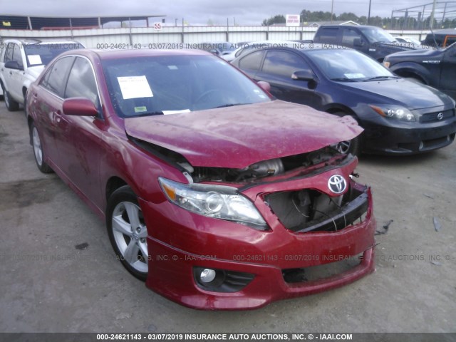 4T1BF3EK6AU564342 - 2010 TOYOTA CAMRY SE/LE/XLE RED photo 1