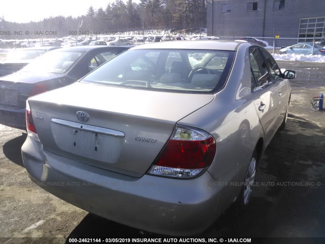 4T1BE32K45U609775 - 2005 TOYOTA CAMRY LE/XLE/SE TAN photo 4