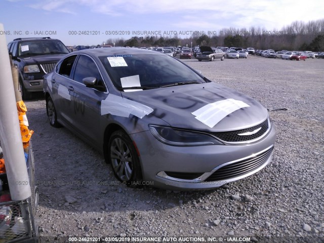 1C3CCCAB7GN130106 - 2016 CHRYSLER 200 LIMITED SILVER photo 1