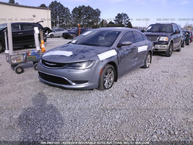 1C3CCCAB7GN130106 - 2016 CHRYSLER 200 LIMITED SILVER photo 2