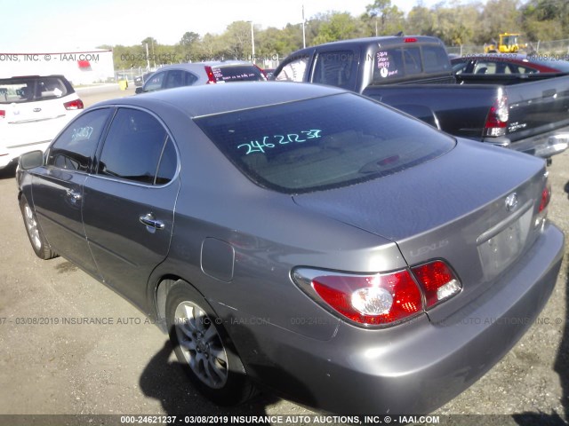 JTHBF30G330134915 - 2003 LEXUS ES 300 GRAY photo 3