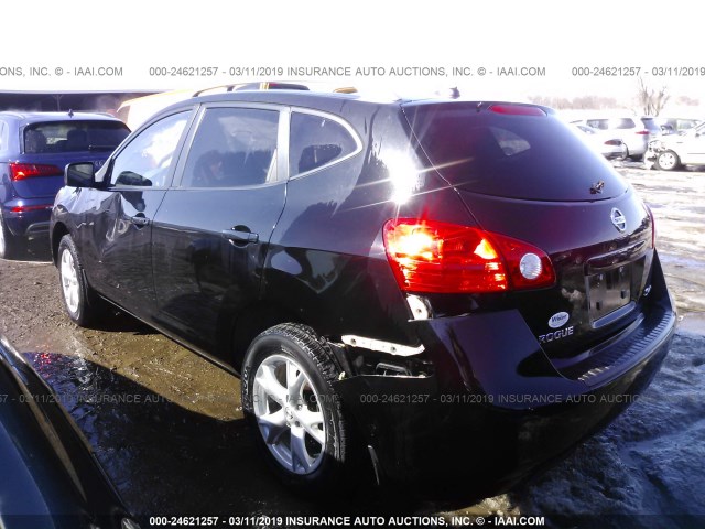 JN8AS58V58W138948 - 2008 NISSAN ROGUE S/SL BLACK photo 3