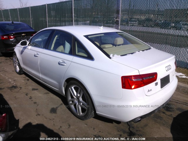 WAUGFAFC1FN004748 - 2015 AUDI A6 PREMIUM PLUS WHITE photo 3