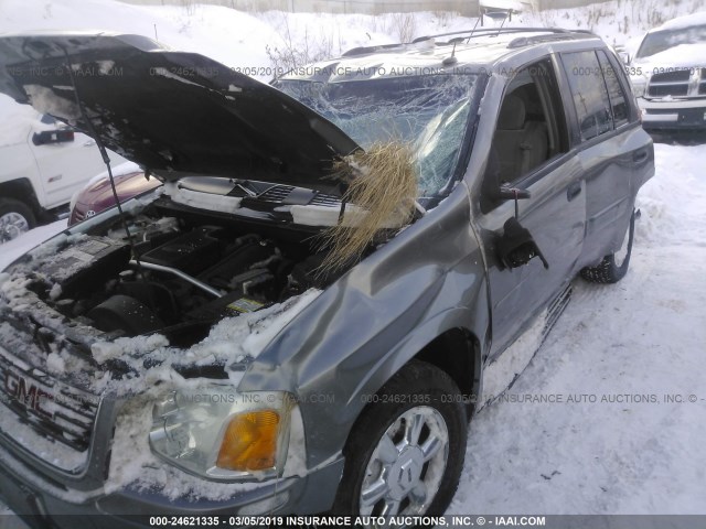 1GKDT13S452389284 - 2005 GMC ENVOY GRAY photo 6