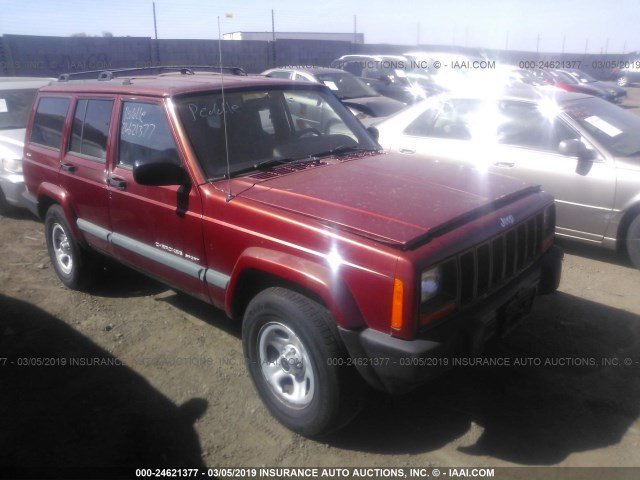 1J4FF68S8XL626464 - 1999 JEEP CHEROKEE SPORT/CLASSIC RED photo 1