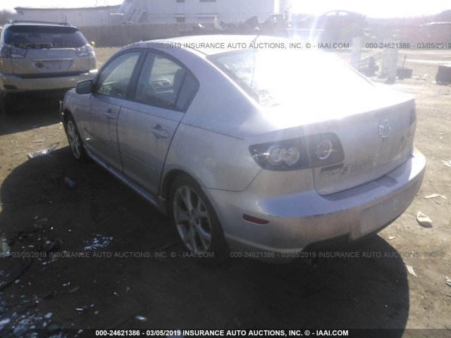 JM1BK323071705168 - 2007 MAZDA 3 S SILVER photo 3