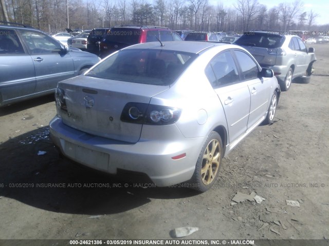 JM1BK323071705168 - 2007 MAZDA 3 S SILVER photo 4