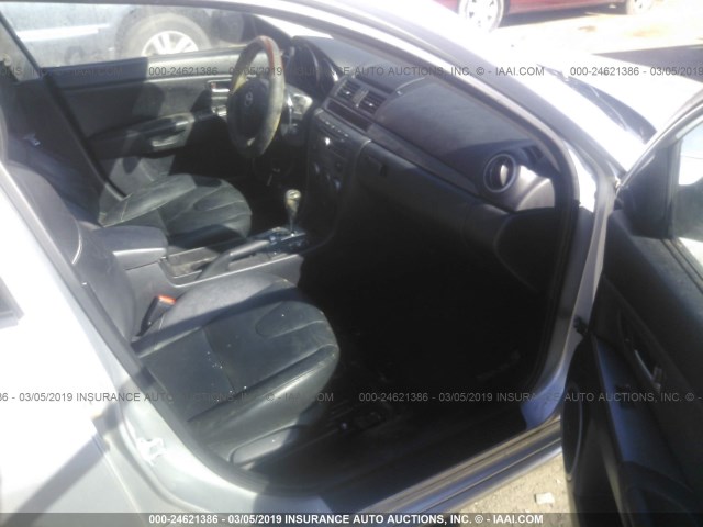 JM1BK323071705168 - 2007 MAZDA 3 S SILVER photo 5