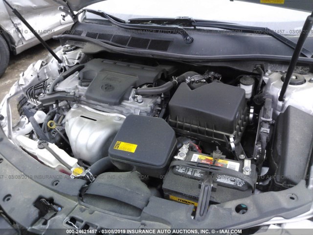 4T1BF1FK4EU758294 - 2014 TOYOTA CAMRY L/SE/LE/XLE 银色 照片 10