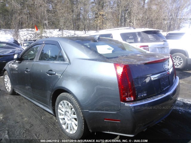 1G6DE5EY2B0105403 - 2011 CADILLAC CTS LUXURY COLLECTION GRAY photo 3