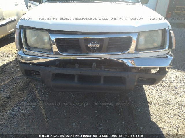 1N6DD26S1YC367250 - 2000 NISSAN FRONTIER KING CAB XE WHITE photo 6