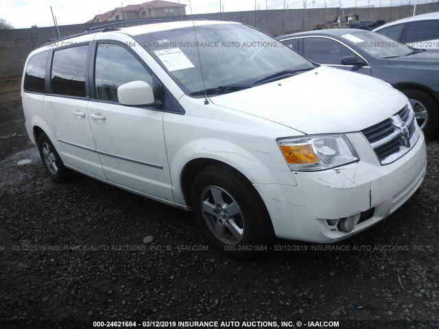 2D4RN5D1XAR218627 - 2010 DODGE GRAND CARAVAN SXT WHITE photo 1