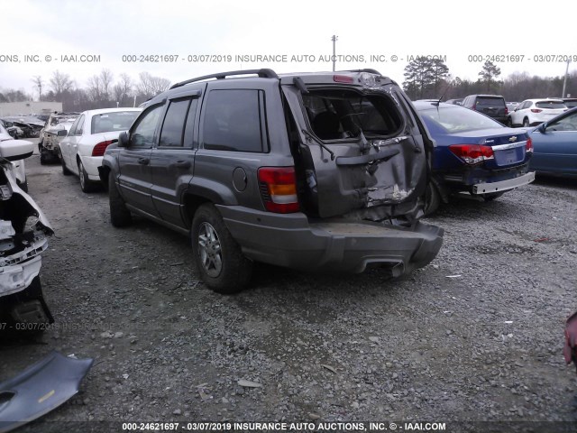 1J4GX48S04C266883 - 2004 JEEP GRAND CHEROKEE LAREDO/COLUMBIA/FREEDOM ნაცრისფერი ფოტო 3
