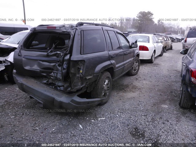 1J4GX48S04C266883 - 2004 JEEP GRAND CHEROKEE LAREDO/COLUMBIA/FREEDOM ნაცრისფერი ფოტო 4