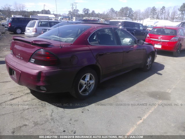 1G2NF52EX4C148840 - 2004 PONTIAC GRAND AM SE1 RED photo 4