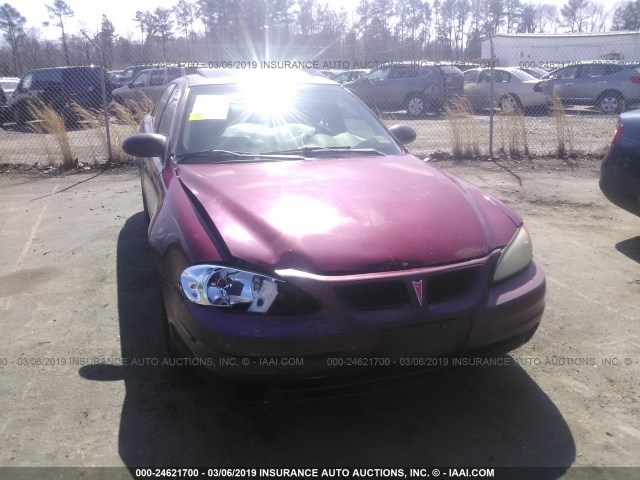 1G2NF52EX4C148840 - 2004 PONTIAC GRAND AM SE1 RED photo 6