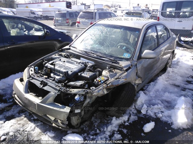 KMHDN46D35U957755 - 2005 HYUNDAI ELANTRA GLS/GT BEIGE photo 2