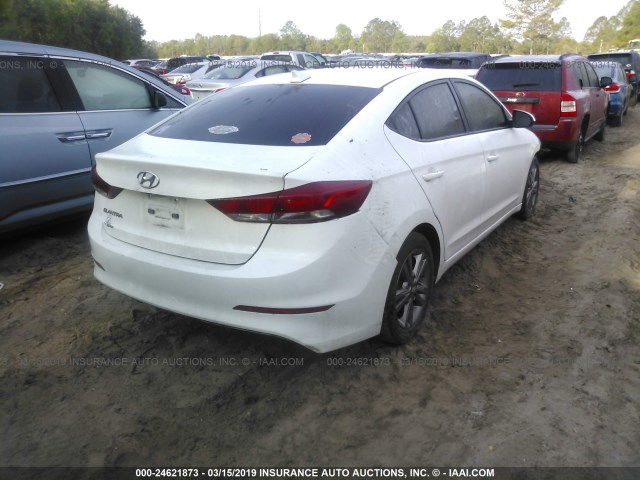 5NPD84LF8HH058079 - 2017 HYUNDAI ELANTRA SE/VALUE/LIMITED WHITE photo 4