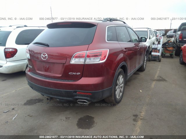 JM3TB38YX70119498 - 2007 MAZDA CX-9 RED photo 4