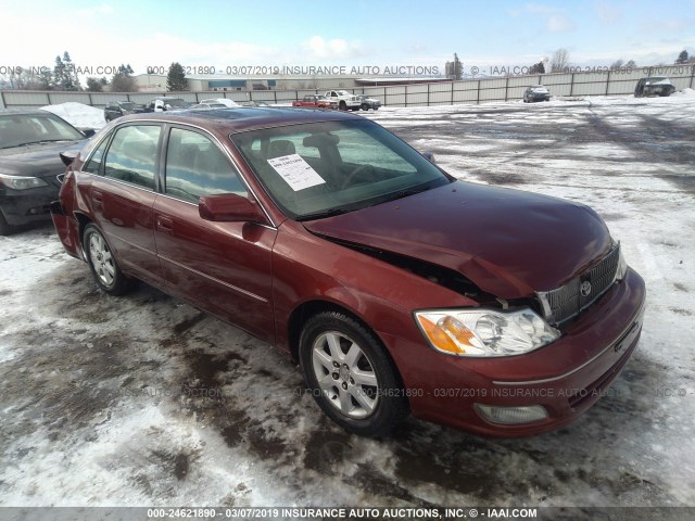 4T1BF28B91U164250 - 2001 TOYOTA AVALON XL/XLS RED photo 1