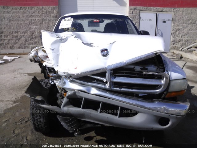 1B7GG22X1YS649080 - 2000 DODGE DAKOTA WHITE photo 10