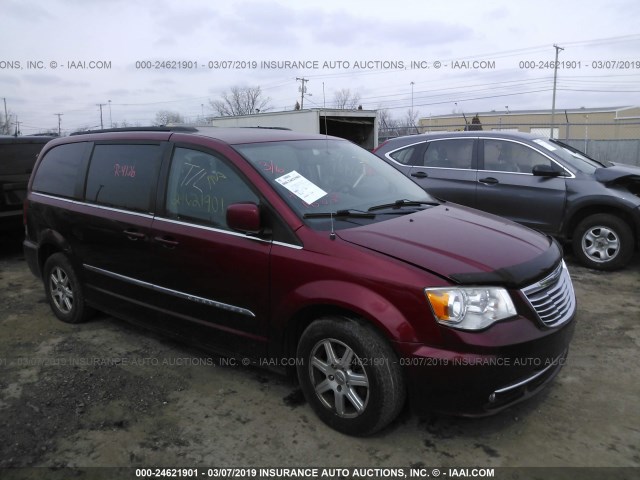 2C4RC1CG5CR192183 - 2012 CHRYSLER TOWN & COUNTRY TOURING L RED photo 1