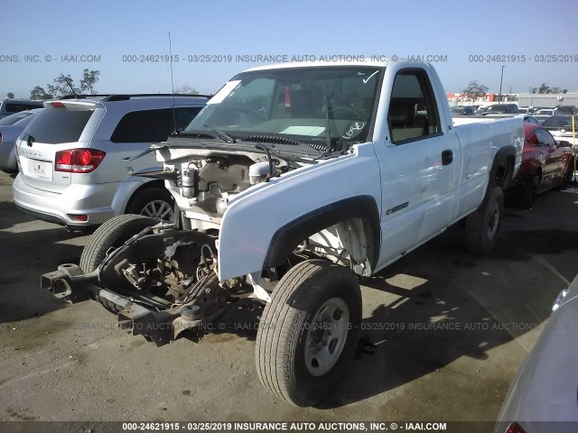 1GCHC24U75E106474 - 2005 CHEVROLET SILVERADO C2500 HEAVY DUTY WHITE photo 2