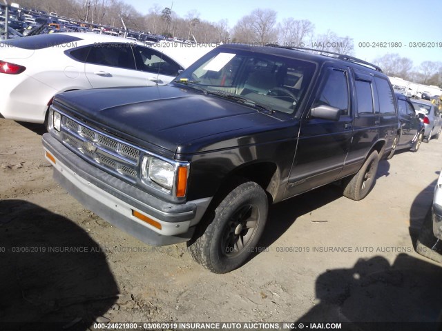 1GNCS13W7R2174590 - 1994 CHEVROLET BLAZER S10 BLACK photo 2