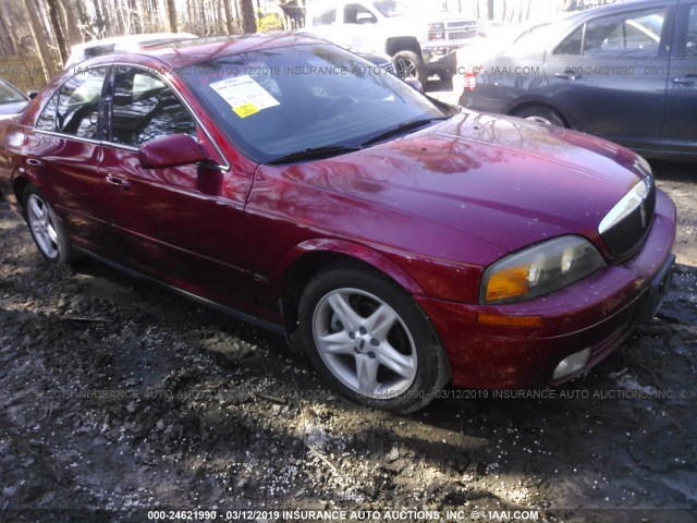 1LNHM87A92Y676371 - 2002 LINCOLN LS BURGUNDY photo 1