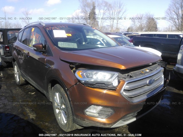 1FMCU9J9XHUE76792 - 2017 FORD ESCAPE TITANIUM ORANGE photo 1