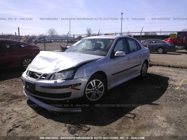 YS3FD49Y871109088 - 2007 SAAB 9-3 2.0T SILVER photo 2