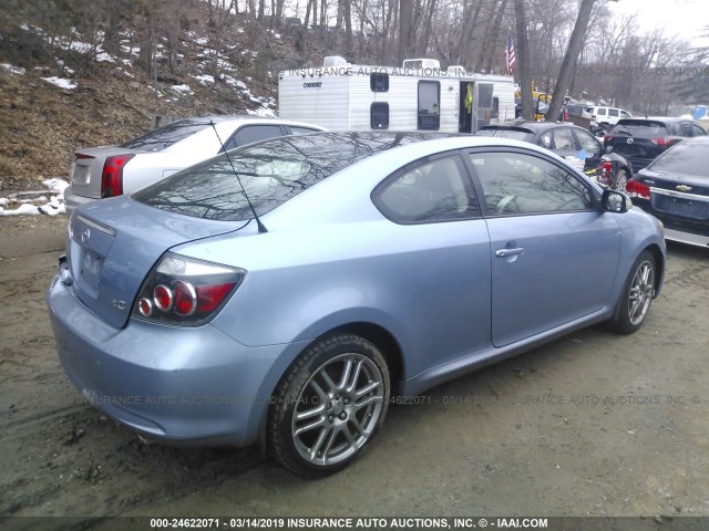 JTKDE167X80233059 - 2008 TOYOTA SCION TC Light Blue photo 4