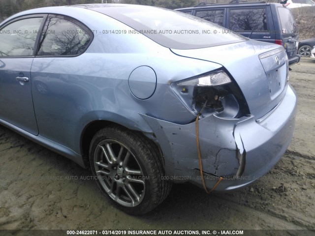 JTKDE167X80233059 - 2008 TOYOTA SCION TC Light Blue photo 6