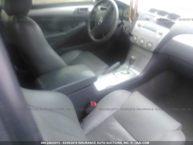 4T1FA38P44U038660 - 2004 TOYOTA CAMRY SOLARA SE/SLE SILVER photo 5