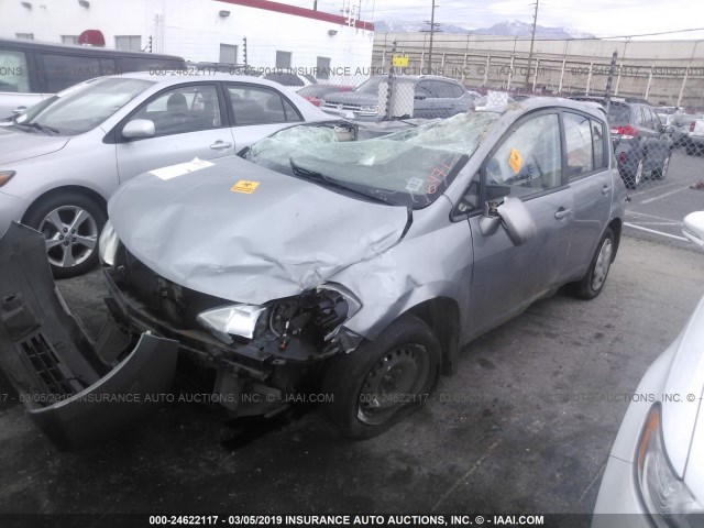 3N1BC1CP1BL486471 - 2011 NISSAN VERSA S/SL GRAY photo 2