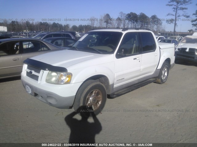 1FMZU67EX1UB95921 - 2001 FORD EXPLORER SPORT TR  WHITE photo 2