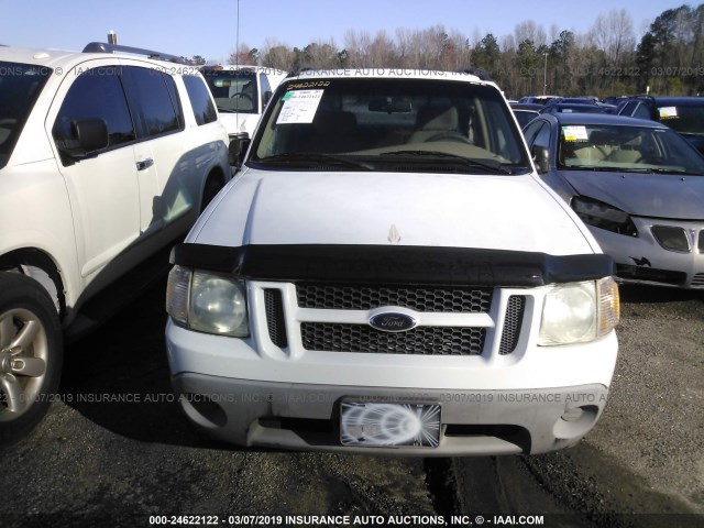 1FMZU67EX1UB95921 - 2001 FORD EXPLORER SPORT TR  WHITE photo 6