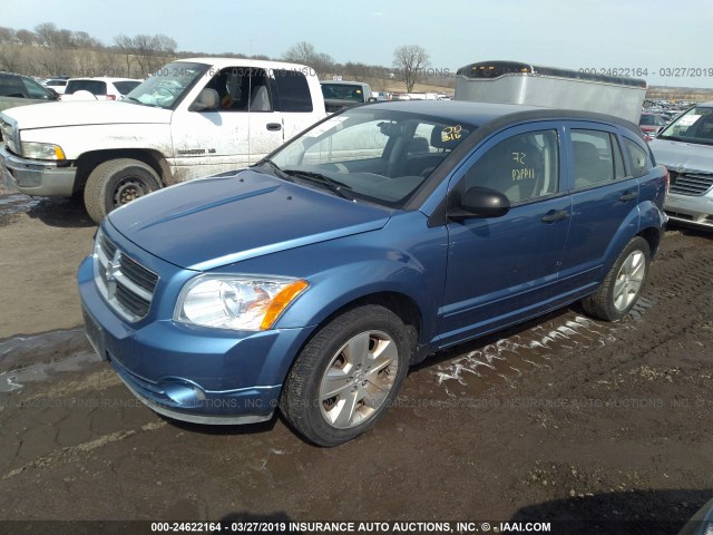 1B3HB48B87D219495 - 2007 DODGE CALIBER SXT BLUE photo 2