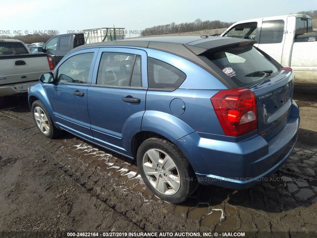 1B3HB48B87D219495 - 2007 DODGE CALIBER SXT BLUE photo 3