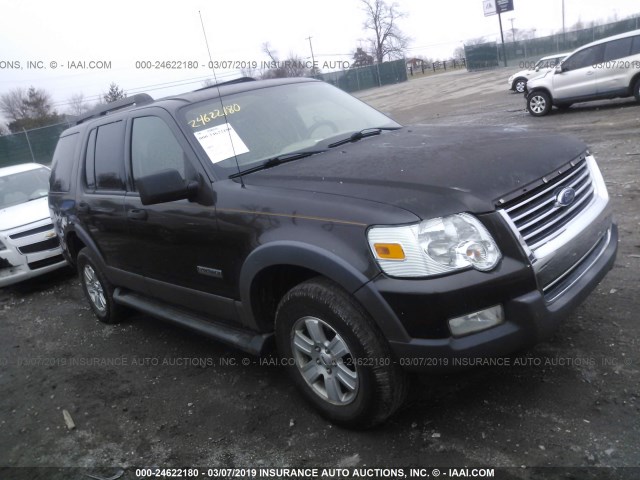 1FMEU63E26UA83786 - 2006 FORD EXPLORER XLT BROWN photo 1