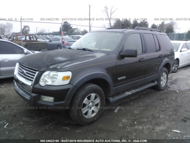 1FMEU63E26UA83786 - 2006 FORD EXPLORER XLT BROWN photo 2