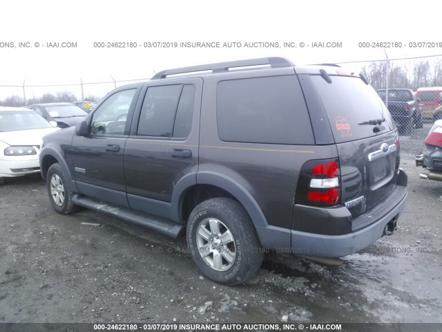 1FMEU63E26UA83786 - 2006 FORD EXPLORER XLT BROWN photo 3