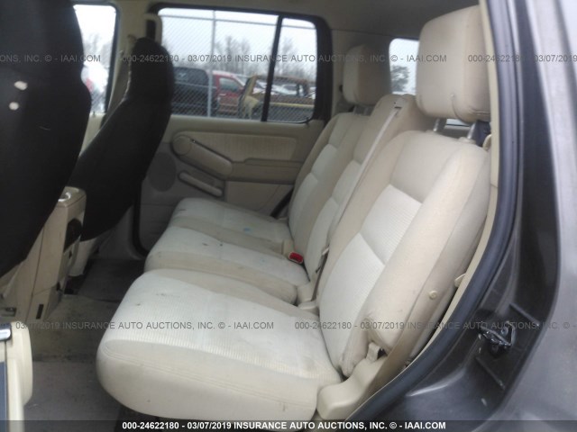 1FMEU63E26UA83786 - 2006 FORD EXPLORER XLT BROWN photo 8