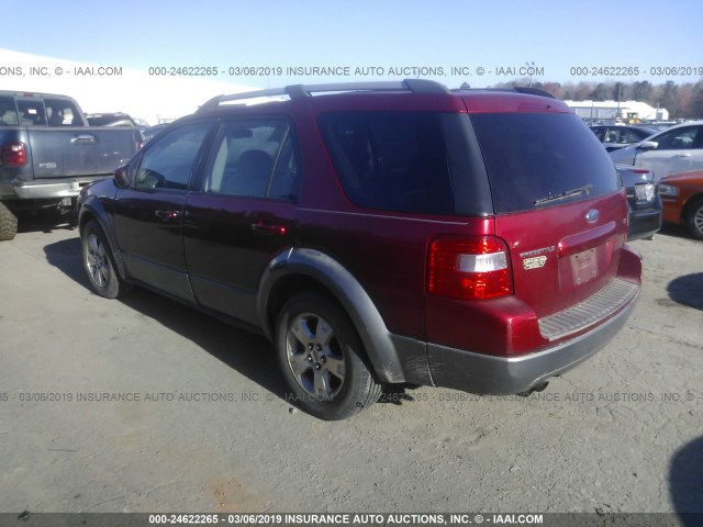 1FMZK02136GA13909 - 2006 FORD FREESTYLE SEL RED photo 3