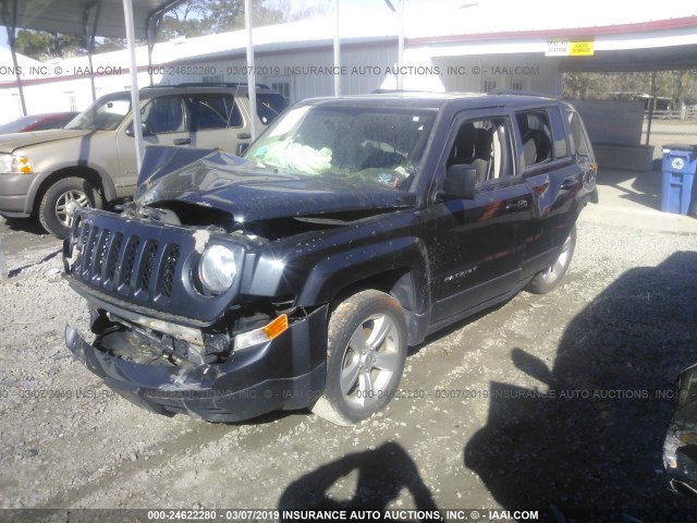 1C4NJRFB5ED911022 - 2014 JEEP PATRIOT LATITUDE BLUE photo 2