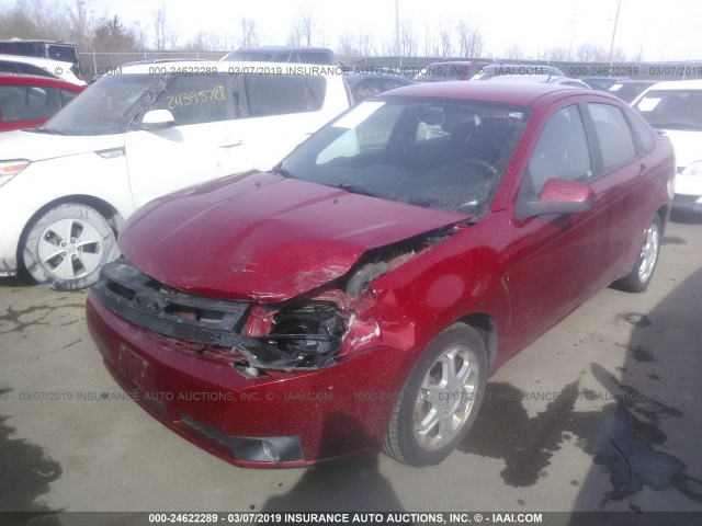 1FAHP36N79W211571 - 2009 FORD FOCUS SES RED photo 2