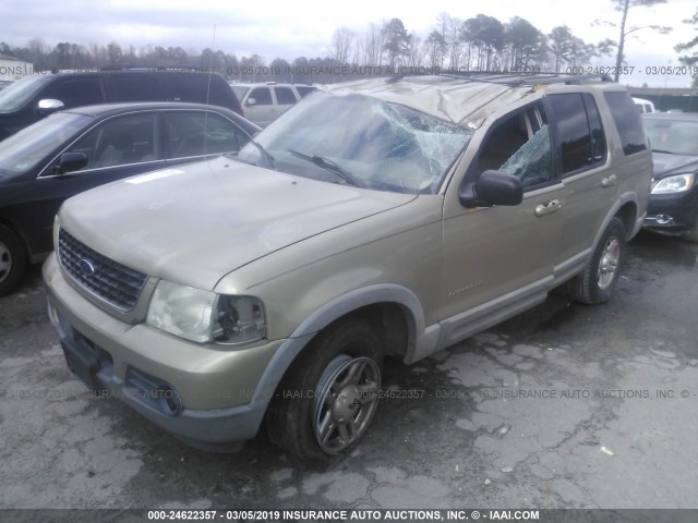 1FMZU63K42ZD00033 - 2002 FORD EXPLORER XLT Champagne photo 2