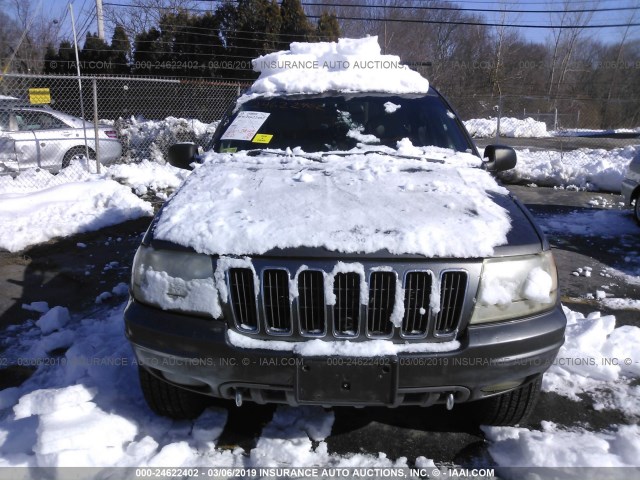 1J8GW68J92C180330 - 2002 JEEP GRAND CHEROKEE OVERLAND GRAY photo 6