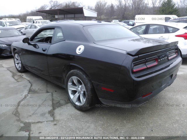 2C3CDZAG8JH294508 - 2018 DODGE CHALLENGER SXT BLACK photo 3