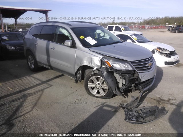 1GNKRHKD4EJ305460 - 2014 CHEVROLET TRAVERSE LT SILVER photo 6